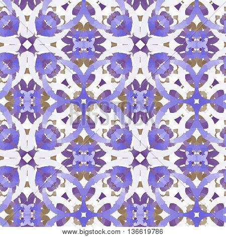 vector pattern ornamets viola decjration reapit tile like watercolors