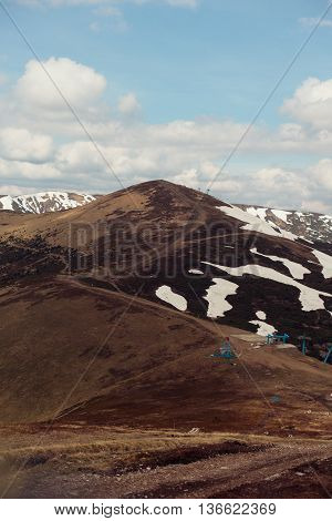 Spring mountain landscape. Carpathians Ukraine Europe Dragobrat