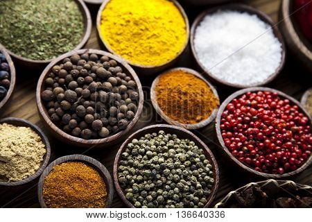 Image Of Exotic Spices Orintal Cuisine Vivid Theme