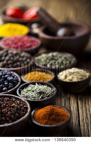 Image Of Exotic Spices Orintal Cuisine Vivid Theme
