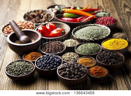Spices And Herbs Orintal Cuisine Vivid Theme
