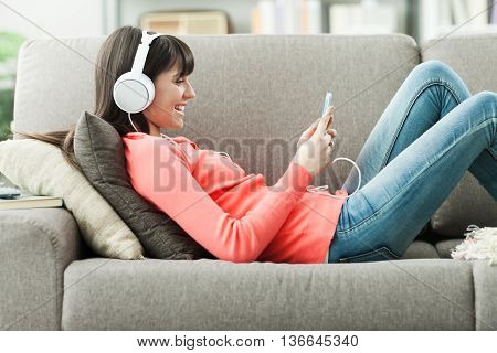 Woman Listening To Music