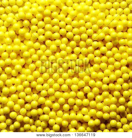 A lot of yellow ascorbic acid drops
