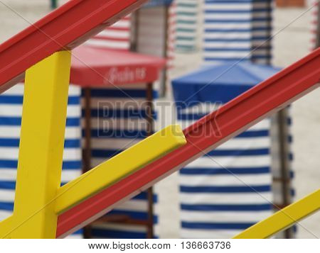 the beach of the german Island borkum