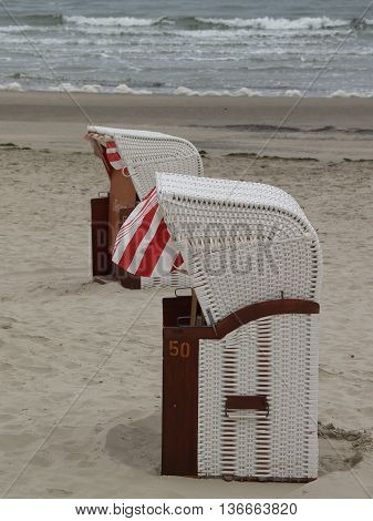 the beach of the german Island borkum