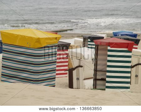 the beach of the german Island borkum