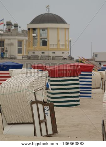 the beach of the german Island borkum