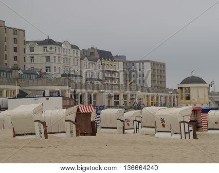 the beach of the german Island borkum
