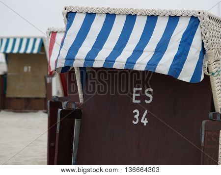 the beach of the german Island borkum