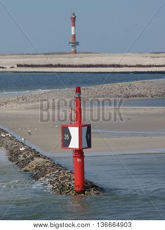 the german Island of wangerooge in the North sea