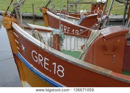 the Harbour of greetsiel in eastern frisia