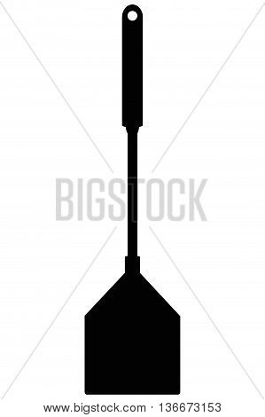 simple flat design kitchen spatula icon vector illustration