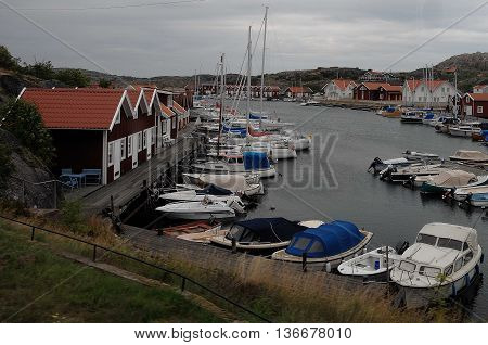 the nice coastline of sweden near gothenburg