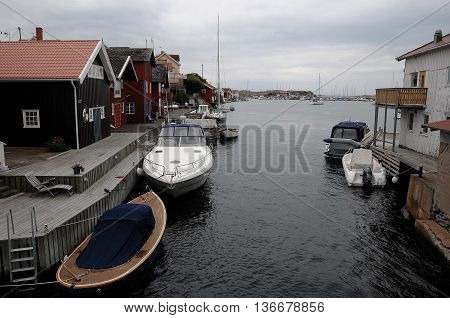 the nice coastline of sweden near gothenburg