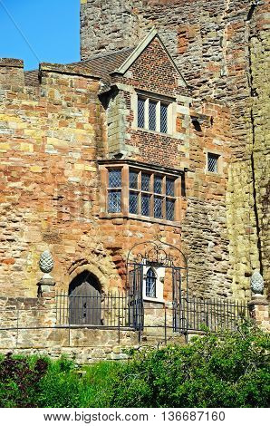 View of part of the Norman castle Tamworth Staffordshire England UK Western Europe.