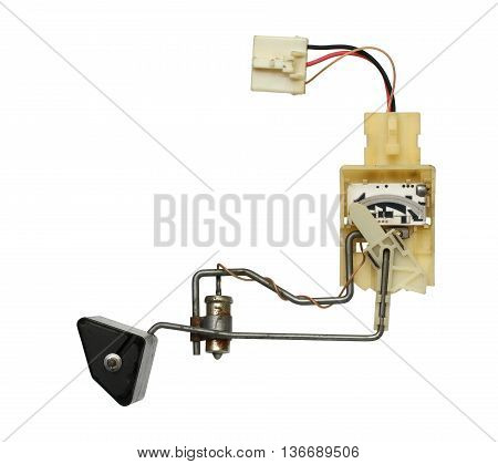 Fuel sender gauge isolated on white background