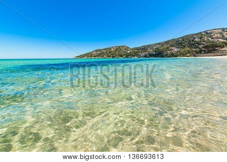 Cala Battistoni on a clear day Sardinia