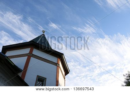Beautiful Chirch And Blue Sky In A Nice Day