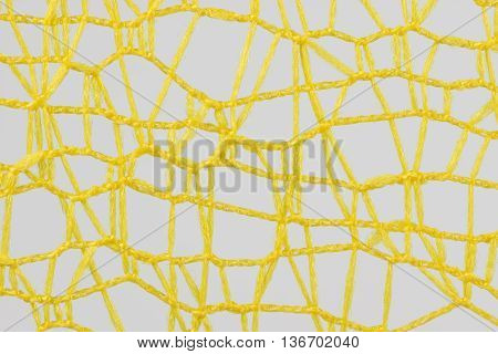Tangled incoherent yellow wires as background picture