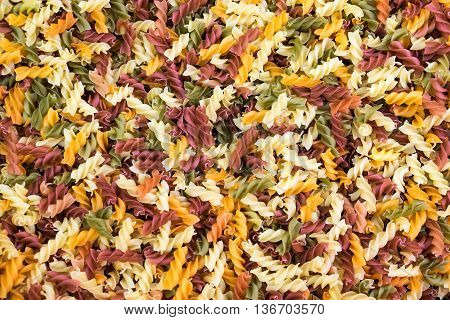 Background From Multicolored Pasta