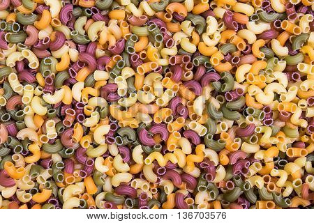Background From Multicolored Pasta