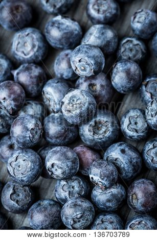 Image of Fresh Berries - Blueberries background closeup