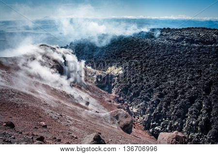 Avacha Volcano On Kamchatka ,  Russia,