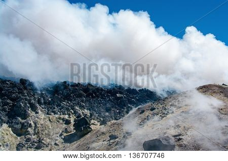 Avacha Volcano On Kamchatka ,  Russia,