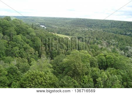 The city of Sigulda of Latvia architecture and sights