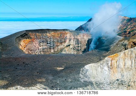 Ebeko  Volcano, Paramushir Island, Russia