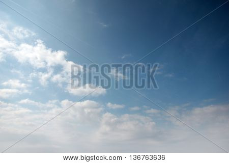 the beautiful celestial landscape with blue sky