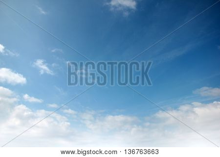 the beautiful celestial landscape with blue sky