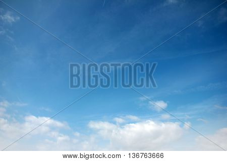 the beautiful celestial landscape with blue sky
