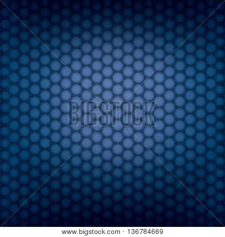 Metal background. Vector geometric pattern of hexagons.