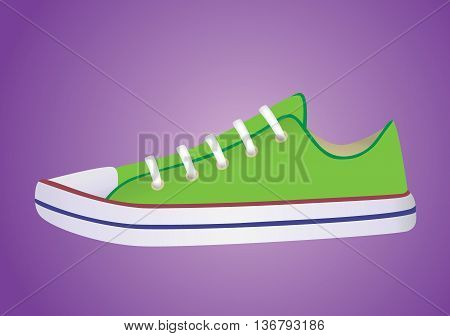 banner with sneakers that can be used for in-store signage
