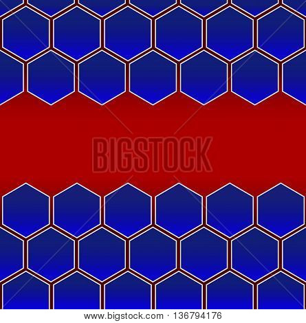 Abstract hexagonal molecule background. Futuristic, technology, biological, clean and modern style