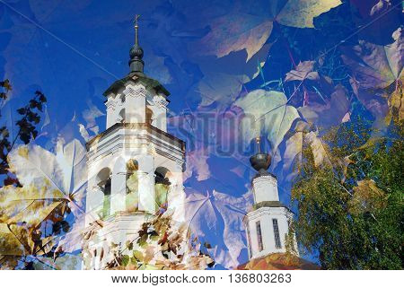 Architecture of Vladimir city, Russia, in autumn.