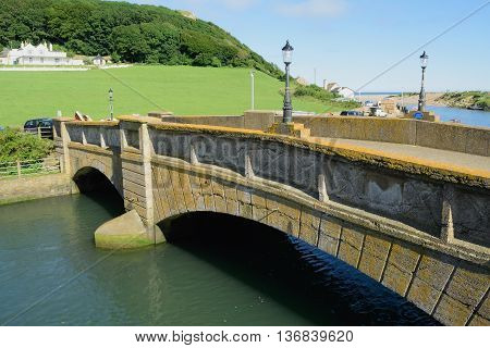 Old Axmouth Bridge near Seaton in Devon England