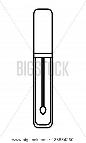 maskara makeup product isolated icon design, vector illustration  graphic