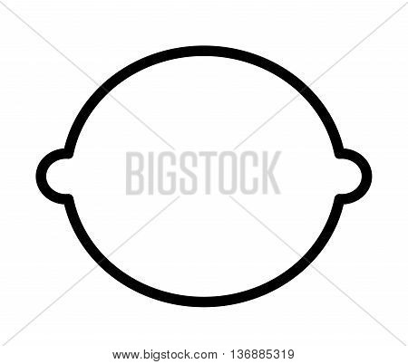 fesh fruit lemon  isolated icon design, vector illustration  graphic