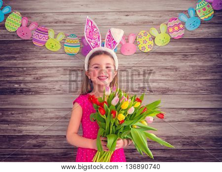 eastertime with young little girl