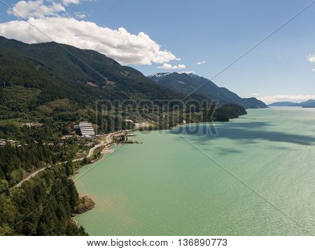 Sea to Sky highway in British Columbia.