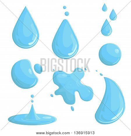 blue water drop motion splash for graphic use