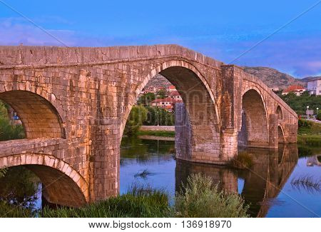 Old bridge in Trebinje - Bosnia and Herzegovina - architecture travel background