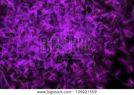Plexus Facettes in Motion. Nice 3D Rendering