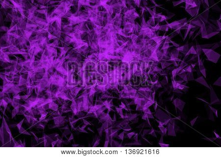 Plexus Facettes in Motion. Nice 3D Rendering