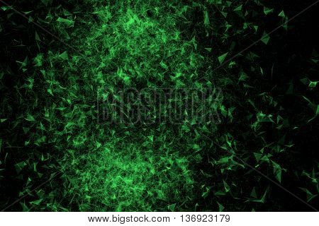 Plexus Facettes in Motion. Nice 3D Rendering