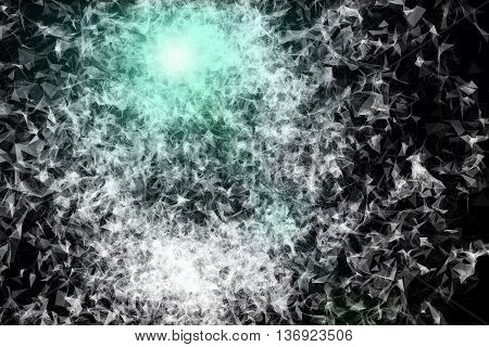Plexus Facettes in Motion. Nice 3D Rendering