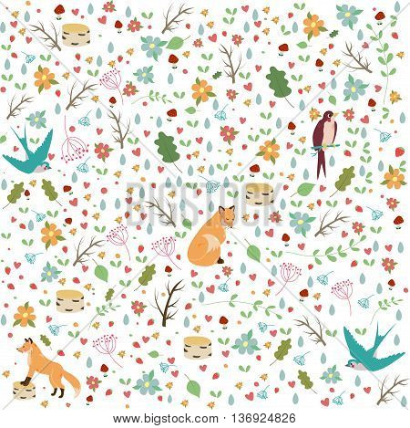 Vector pattern for textiles, noteb ks, design