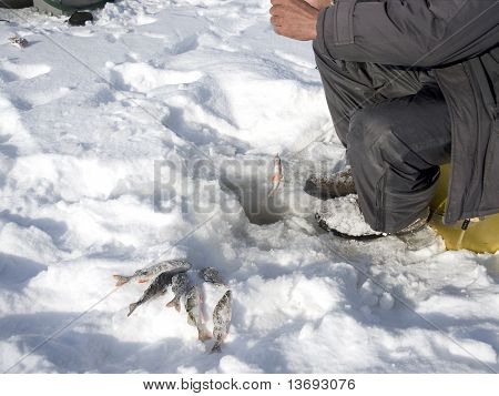 Subglacial Fishing In The Winter